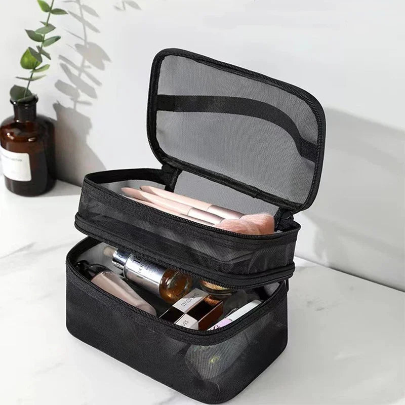 Double Mesh Makeup Organizer