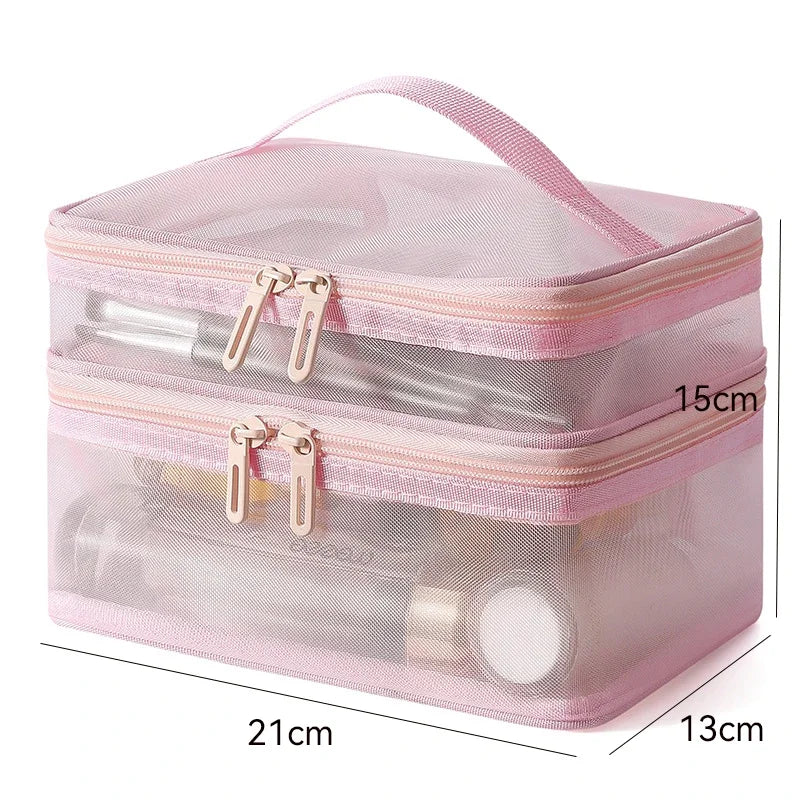 Double Mesh Makeup Organizer